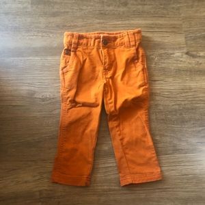 Baby boy orange pants